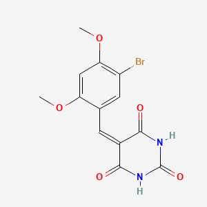 5-(5-bromo-2,4-dimethoxybenzylidene)-2,4,6(1H,3H,5H)-pyrimidinetrione