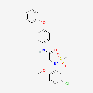 N~2~-(5-chloro-2-methoxyphenyl)-N~2~-(methylsulfonyl)-N~1~-(4-phenoxyphenyl)glycinamide