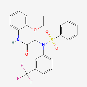 N~1~-(2-ethoxyphenyl)-N~2~-(phenylsulfonyl)-N~2~-[3-(trifluoromethyl)phenyl]glycinamide