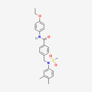 4-{[(3,4-dimethylphenyl)(methylsulfonyl)amino]methyl}-N-(4-ethoxyphenyl)benzamide