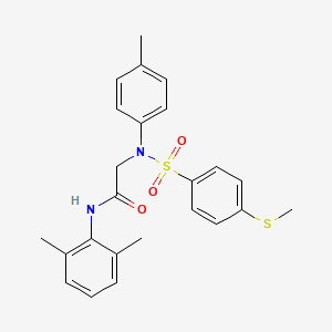 N-(2,6-Dimethylphenyl)-N~2~-(4-methylphenyl)-N~2~-[4-(methylsulfanyl)benzene-1-sulfonyl]glycinamide