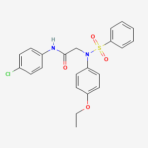 N~1~-(4-chlorophenyl)-N~2~-(4-ethoxyphenyl)-N~2~-(phenylsulfonyl)glycinamide