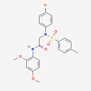 N~2~-(4-bromophenyl)-N~1~-(2,4-dimethoxyphenyl)-N~2~-[(4-methylphenyl)sulfonyl]glycinamide