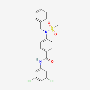 4-[benzyl(methylsulfonyl)amino]-N-(3,5-dichlorophenyl)benzamide