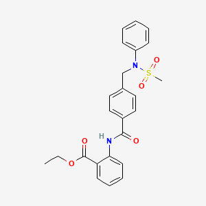 Ethyl 2-{[(4-{[(methylsulfonyl)(phenyl)amino]methyl}phenyl)carbonyl]amino}benzoate