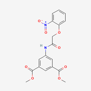 Dimethyl 5-[[2-(2-nitrophenoxy)acetyl]amino]benzene-1,3-dicarboxylate