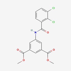 molecular formula C17H13Cl2NO5 B3686642 Dimethyl 5-[(2,3-dichlorobenzoyl)amino]benzene-1,3-dicarboxylate 