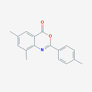 molecular formula C17H15NO2 B368670 6,8-dimethyl-2-(4-methylphenyl)-4H-3,1-benzoxazin-4-one CAS No. 301193-61-3