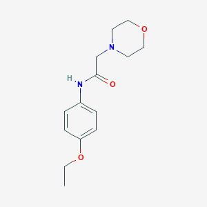 molecular formula C14H20N2O3 B368673 N-(4-ethoxyphenyl)-2-(morpholin-4-yl)acetamide CAS No. 329699-75-4