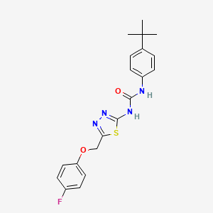 1-(4-Tert-butylphenyl)-3-[5-[(4-fluorophenoxy)methyl]-1,3,4-thiadiazol-2-yl]urea