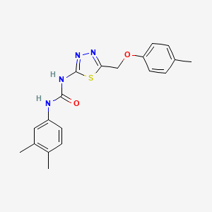 1-(3,4-Dimethylphenyl)-3-{5-[(4-methylphenoxy)methyl]-1,3,4-thiadiazol-2-yl}urea