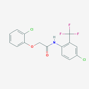 2-(2-chlorophenoxy)-N-[4-chloro-2-(trifluoromethyl)phenyl]acetamide