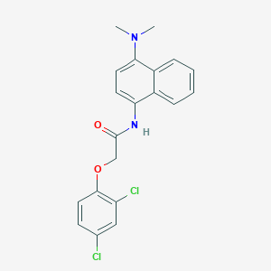 2-(2,4-dichlorophenoxy)-N-[4-(dimethylamino)naphthalen-1-yl]acetamide