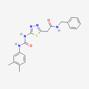 N-benzyl-2-(5-{[(3,4-dimethylphenyl)carbamoyl]amino}-1,3,4-thiadiazol-2-yl)acetamide