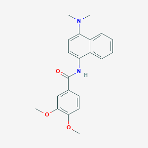 N-[4-(dimethylamino)naphthalen-1-yl]-3,4-dimethoxybenzamide