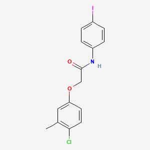 2-(4-chloro-3-methylphenoxy)-N-(4-iodophenyl)acetamide