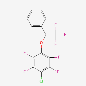 1-chloro-2,3,5,6-tetrafluoro-4-(2,2,2-trifluoro-1-phenylethoxy)benzene