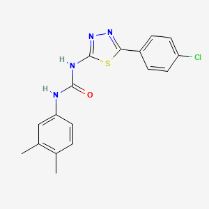 1-[5-(4-Chlorophenyl)-1,3,4-thiadiazol-2-yl]-3-(3,4-dimethylphenyl)urea