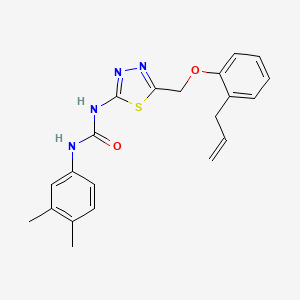 1-(3,4-Dimethylphenyl)-3-(5-{[2-(prop-2-en-1-yl)phenoxy]methyl}-1,3,4-thiadiazol-2-yl)urea