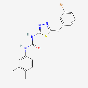 1-[5-(3-Bromobenzyl)-1,3,4-thiadiazol-2-yl]-3-(3,4-dimethylphenyl)urea