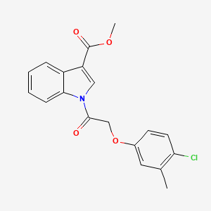 Methyl 1-(2-(4-chloro-3-methylphenoxy)acetyl)-1H-indole-3-carboxylate