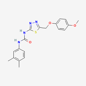 1-(3,4-Dimethylphenyl)-3-{5-[(4-methoxyphenoxy)methyl]-1,3,4-thiadiazol-2-yl}urea