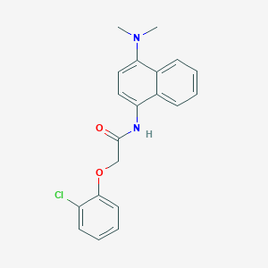 2-(2-chlorophenoxy)-N-[4-(dimethylamino)naphthalen-1-yl]acetamide