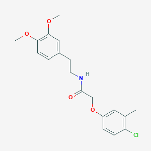 2-(4-chloro-3-methylphenoxy)-N-[2-(3,4-dimethoxyphenyl)ethyl]acetamide