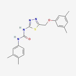 1-{5-[(3,5-Dimethylphenoxy)methyl]-1,3,4-thiadiazol-2-yl}-3-(3,4-dimethylphenyl)urea