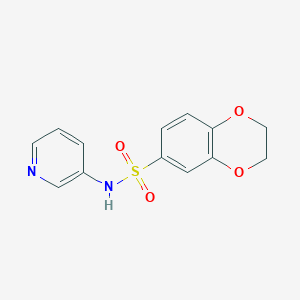molecular formula C13H12N2O4S B368703 N-(pyridin-3-yl)-2,3-dihydro-1,4-benzodioxine-6-sulfonamide CAS No. 307343-85-7