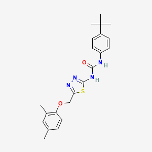 1-(4-Tert-butylphenyl)-3-[5-[(2,4-dimethylphenoxy)methyl]-1,3,4-thiadiazol-2-yl]urea