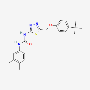 1-{5-[(4-Tert-butylphenoxy)methyl]-1,3,4-thiadiazol-2-yl}-3-(3,4-dimethylphenyl)urea