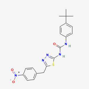 1-(4-Tert-butylphenyl)-3-[5-[(4-nitrophenyl)methyl]-1,3,4-thiadiazol-2-yl]urea