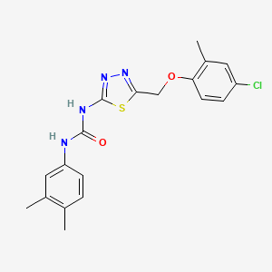 1-{5-[(4-Chloro-2-methylphenoxy)methyl]-1,3,4-thiadiazol-2-yl}-3-(3,4-dimethylphenyl)urea