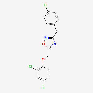 3-(4-chlorobenzyl)-5-[(2,4-dichlorophenoxy)methyl]-1,2,4-oxadiazole