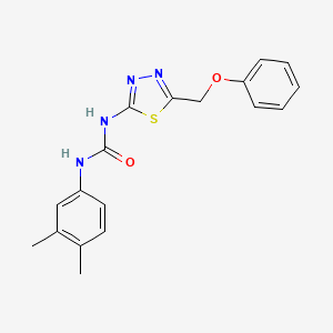 1-(3,4-Dimethylphenyl)-3-[5-(phenoxymethyl)-1,3,4-thiadiazol-2-yl]urea