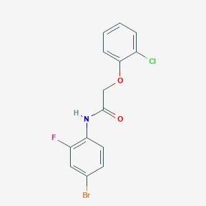 N-(4-bromo-2-fluorophenyl)-2-(2-chlorophenoxy)acetamide