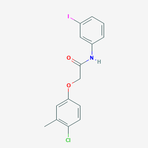 2-(4-chloro-3-methylphenoxy)-N-(3-iodophenyl)acetamide