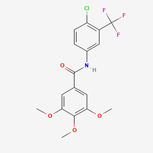 N-[4-chloro-3-(trifluoromethyl)phenyl]-3,4,5-trimethoxybenzamide