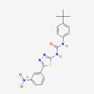 1-(4-Tert-butylphenyl)-3-[5-(3-nitrophenyl)-1,3,4-thiadiazol-2-yl]urea