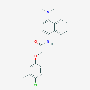 2-(4-chloro-3-methylphenoxy)-N-[4-(dimethylamino)naphthalen-1-yl]acetamide