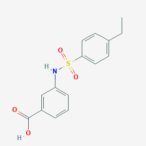molecular formula C15H15NO4S B368722 3-[(4-ethylphenyl)sulfonylamino]benzoic Acid CAS No. 94252-34-3