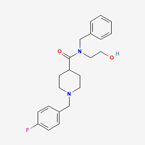 N-benzyl-1-(4-fluorobenzyl)-N-(2-hydroxyethyl)-4-piperidinecarboxamide