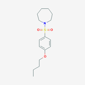 molecular formula C16H25NO3S B368733 1-((4-Butoxyphenyl)sulfonyl)azepane CAS No. 313267-40-2