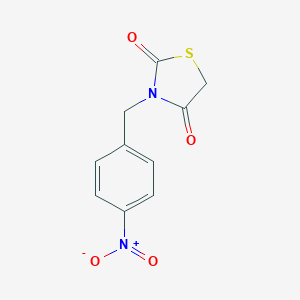 molecular formula C10H8N2O4S B368734 3-(4-Nitrobenzyl)-1,3-thiazolidine-2,4-dione CAS No. 103753-40-8