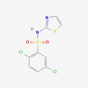 molecular formula C9H6Cl2N2O2S2 B368735 2,5-dichloro-N-(1,3-thiazol-2-yl)benzenesulfonamide CAS No. 245647-57-8