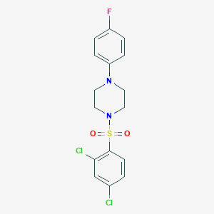 1-(2,4-Dichlorophenyl)sulfonyl-4-(4-fluorophenyl)piperazine