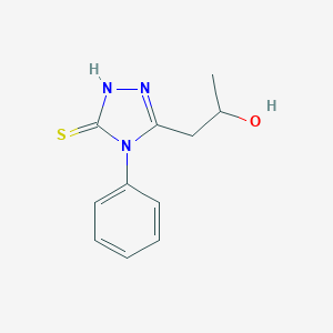 molecular formula C11H13N3OS B368757 1-(5-mercapto-4-fenil-4H-1,2,4-triazol-3-il)propan-2-ol CAS No. 447412-96-6