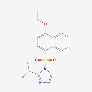 1-((4-ethoxynaphthalen-1-yl)sulfonyl)-2-isopropyl-1H-imidazole