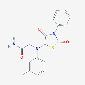 2-[(2,4-Dioxo-3-phenyl-thiazolidin-5-yl)-m-tolyl-amino]-acetamide